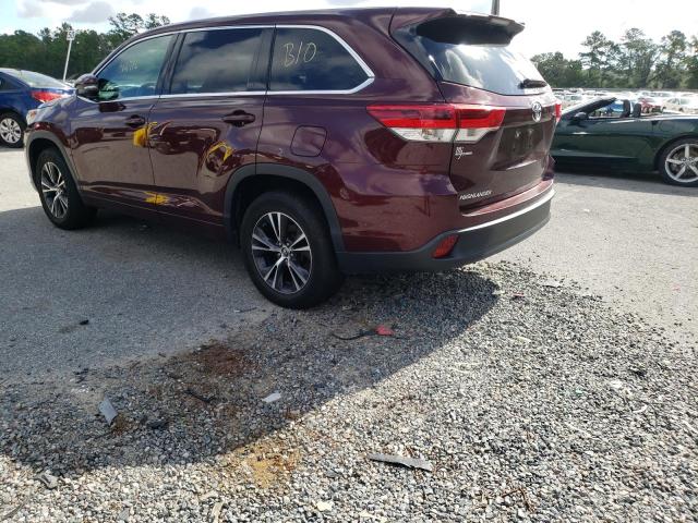 Photo 3 from auction – 2018 TOYOTA HIGHLANDER with VIN 5TDZARFH0JS041426