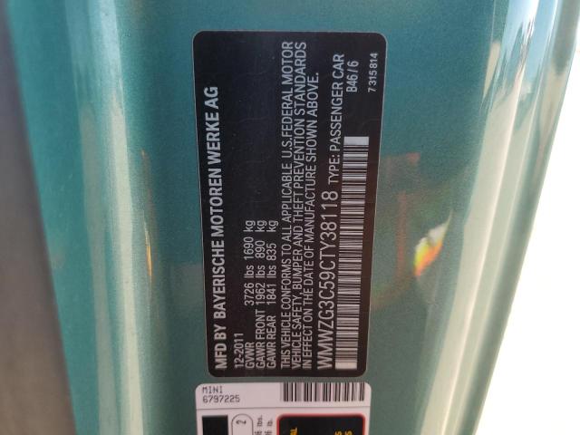 Photo 10 from auction – 2012 MINI COOPER S C with VIN WMWZG3C59CTY38118