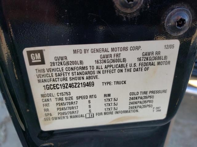 Photo 10 from auction – 2006 CHEVROLET SILVERADO with VIN 1GCEC19Z46Z219469