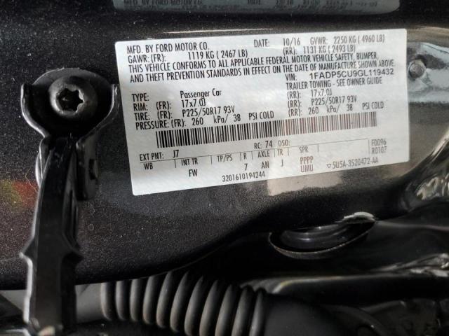 Photo 10 from auction – 2016 FORD C-MAX PREM with VIN 1FADP5CU9GL119432