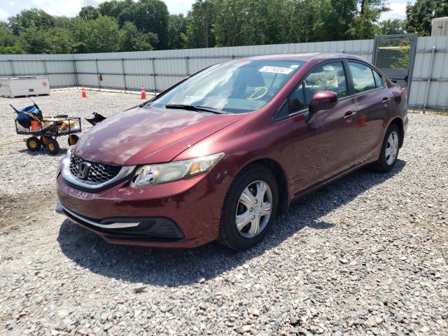 Photo 2 from auction – 2013 HONDA CIVIC LX with VIN 2HGFB2F56DH506101