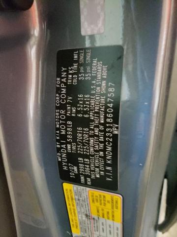 Photo 10 from auction – 2008 HYUNDAI ENTOURAGE with VIN KNDMC233186047587