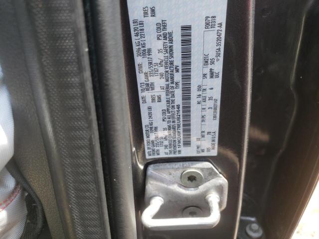 Photo 10 from auction – 2014 FORD ESCAPE S with VIN 1FMCU0F76EUB21648