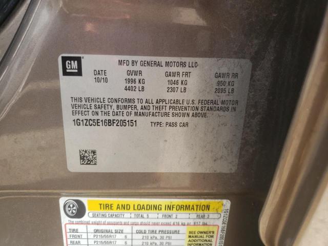 Photo 10 from auction – 2011 CHEVROLET MALIBU 1LT with VIN 1G1ZC5E16BF205151
