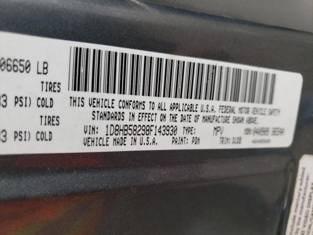 Photo 10 from auction – 2008 DODGE DURANGO LI with VIN 1D8HB58298F143930