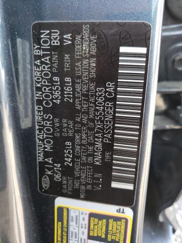 Photo 10 from auction – 2015 KIA OPTIMA LX with VIN KNAGM4A7XF5540633