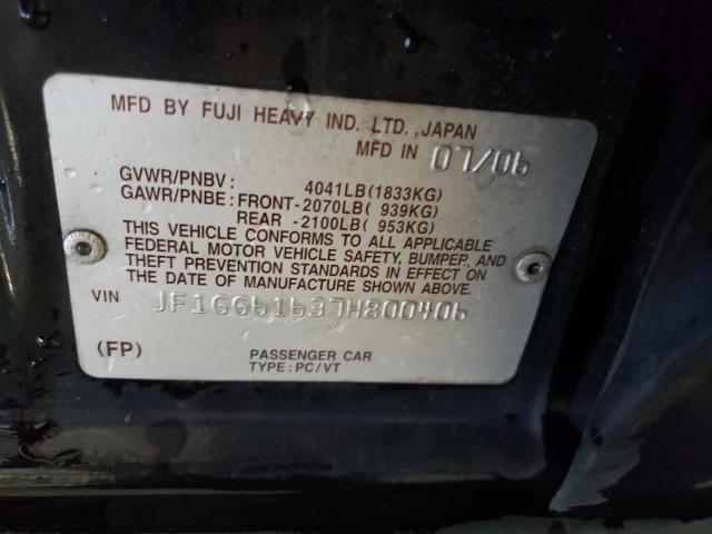 Photo 10 from auction – 2007 SUBARU IMPREZA 2. with VIN JF1GG61637H800406