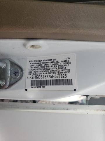Photo 10 from auction – 2005 HONDA CIVIC EX with VIN 2HGES26775H537825