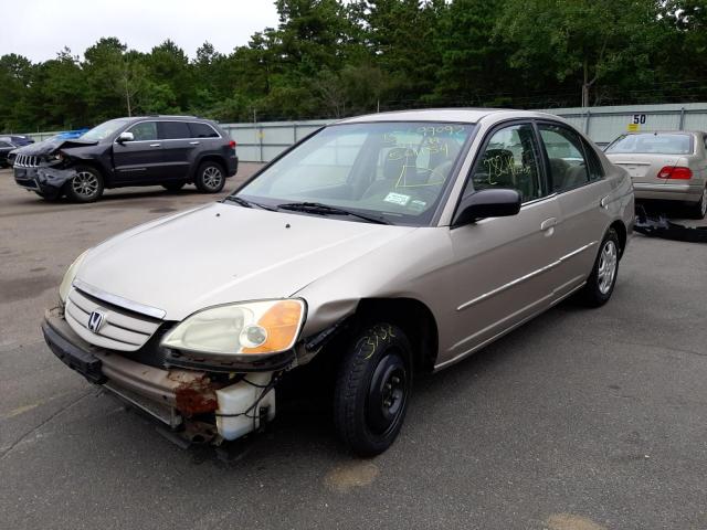 Photo 2 from auction – 2002 HONDA CIVIC LX with VIN 2HGES16512H561154