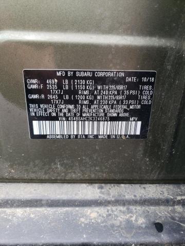 Photo 10 from auction – 2019 SUBARU OUTBACK 2. with VIN 4S4BSAHC2K3246875
