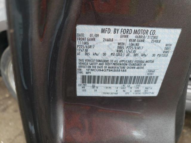Photo 10 from auction – 2009 FORD ESCAPE LIM with VIN 1FMCU94G79KB55185
