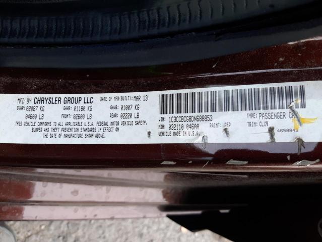Photo 10 from auction – 2013 CHRYSLER 200 LIMITE with VIN 1C3CCBCG8DN688853