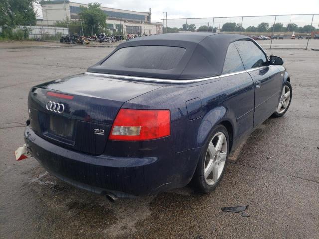 Photo 4 from auction – 2004 AUDI A4 QUATTRO with VIN WAUDT48H34K017862