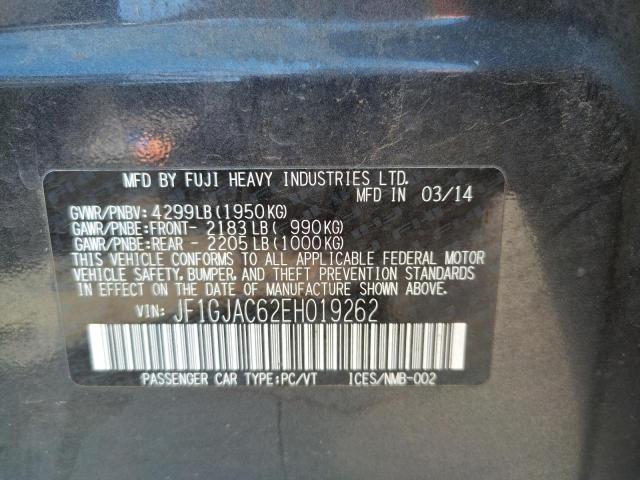 Photo 10 from auction – 2014 SUBARU IMPREZA PR with VIN JF1GJAC62EH019262