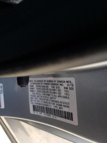 Photo 10 from auction – 2016 HONDA CR-V EX with VIN 2HKRM4H55GH685712
