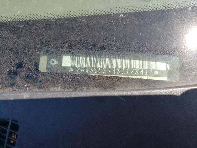 Photo 10 from auction – 2003 BUICK CENTURY CU with VIN 2G4WS52J431178411