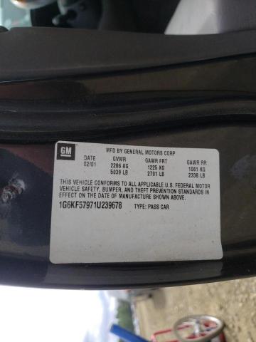 Photo 10 from auction – 2001 CADILLAC DEVILLE DT with VIN 1G6KF57971U239678