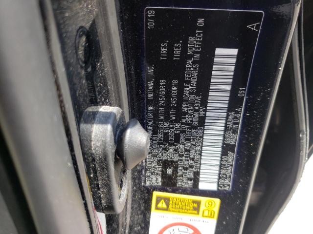 Photo 10 from auction – 2019 TOYOTA HIGHLANDER with VIN 5TDJZRFH9KS621880