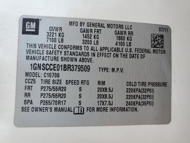 Photo 10 from auction – 2011 CHEVROLET TAHOE C150 with VIN 1GNSCCE01BR379509