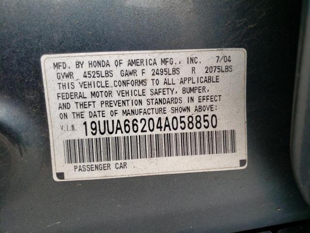 Photo 10 from auction – 2004 ACURA TL with VIN 19UUA66204A058850