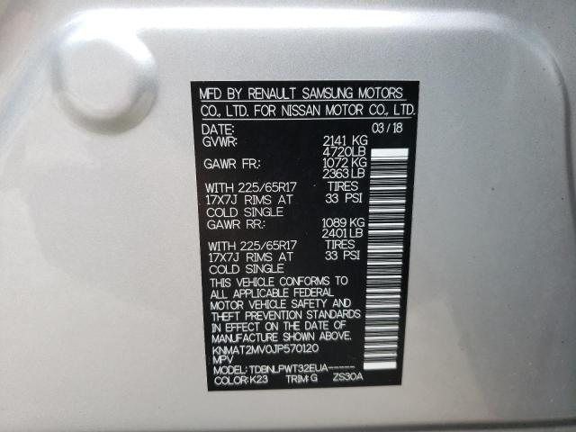 Photo 10 from auction – 2018 NISSAN ROGUE S with VIN KNMAT2MV0JP570120