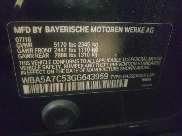 Photo 10 from auction – 2016 BMW 528 XI with VIN WBA5A7C53GG643959