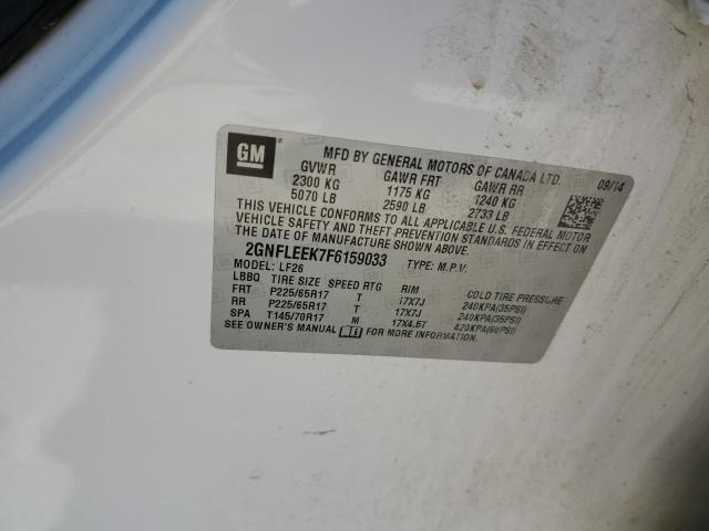 Photo 10 from auction – 2015 CHEVROLET EQUINOX LS with VIN 2GNFLEEK7F6159033