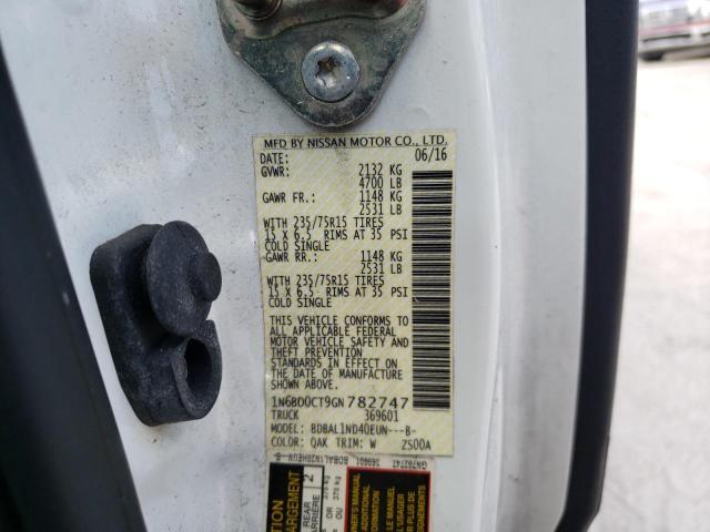 Photo 10 from auction – 2016 NISSAN FRONTIER S with VIN 1N6BD0CT9GN782747