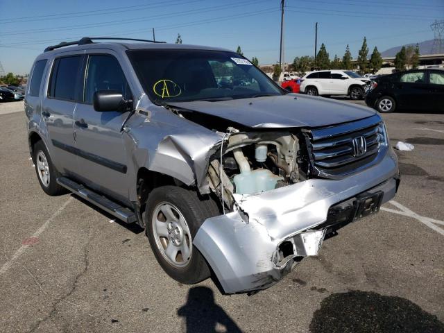 HONDA PILOT LX 2014 with VIN 5FNYF3H21EB013468 - Photo from auction