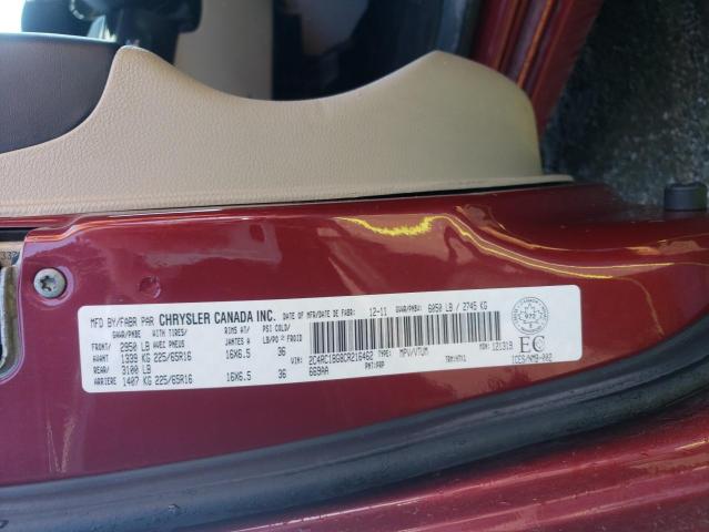Photo 10 from auction – 2012 CHRYSLER TOWN & COU with VIN 2C4RC1BG8CR216462