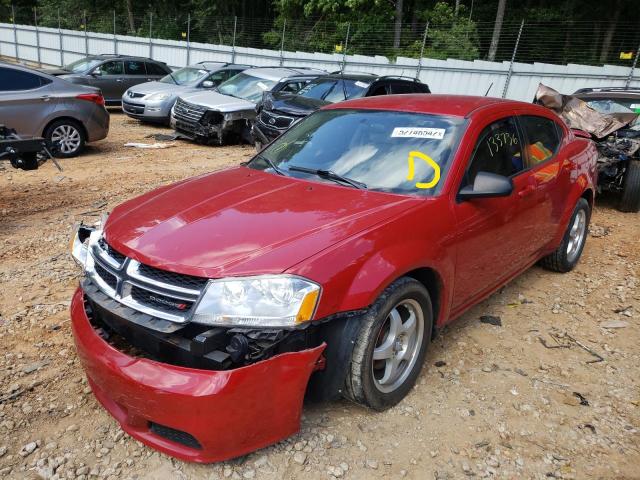 Photo 2 from auction – 2012 DODGE AVENGER SE with VIN 1C3CDZAB8CN238261