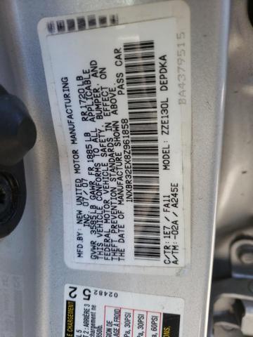 Photo 10 from auction – 2008 TOYOTA COROLLA with VIN 1NXBR32EX8Z961858