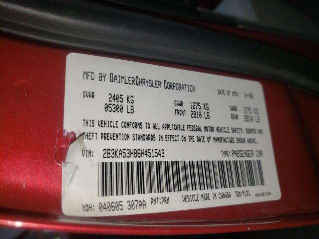 Photo 10 from auction – 2006 DODGE CHARGER R/ with VIN 2B3KA53H86H451543