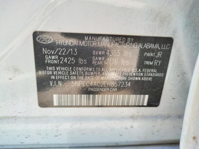 Photo 10 from auction – 2014 HYUNDAI SONATA SE with VIN 5NPEC4AC2EH857234