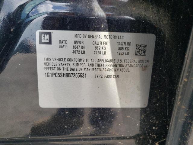 Photo 10 from auction – 2011 CHEVROLET CRUZE with VIN 1G1PC5SH8B7265631