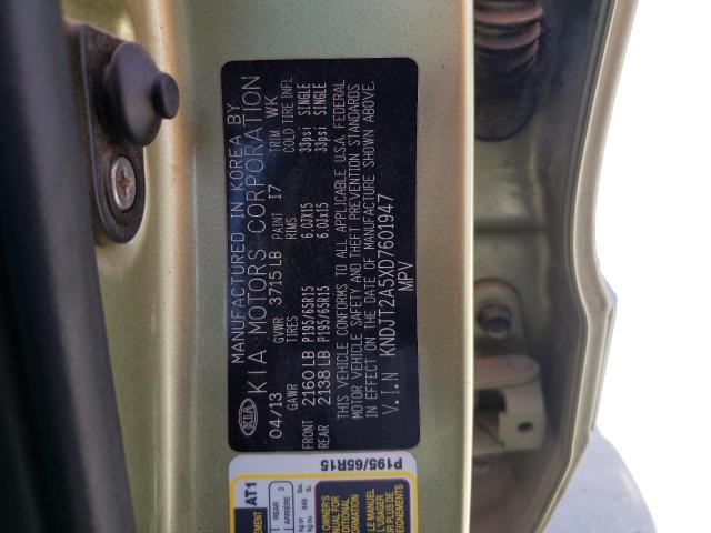Photo 10 from auction – 2013 KIA SOUL with VIN KNDJT2A5XD7601947