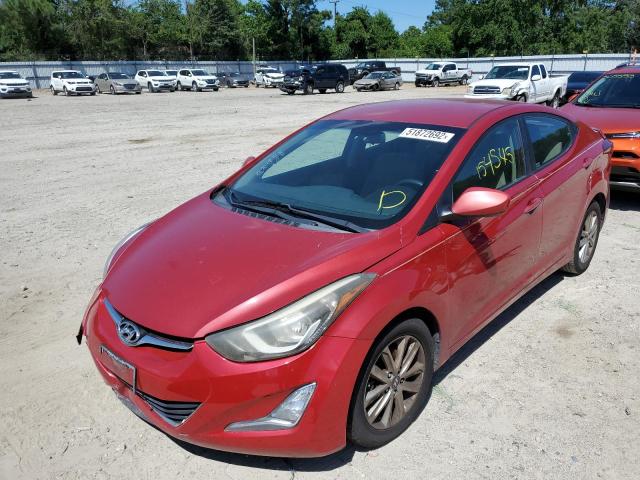Photo 2 from auction – 2014 HYUNDAI ELANTRA SE with VIN KMHDH4AE2EU147296