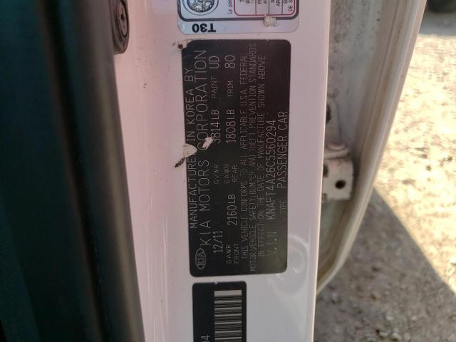 Photo 10 from auction – 2012 KIA FORTE LX with VIN KNAFT4A26C5560294