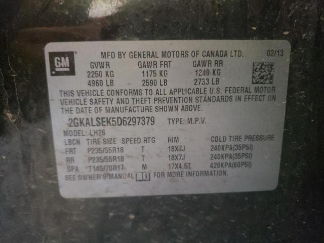 Photo 10 from auction – 2013 GMC TERRAIN SL with VIN 2GKALSEK5D6297379