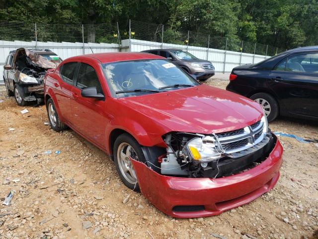 DODGE AVENGER SE 2012 with VIN 1C3CDZAB8CN238261 - Photo from auction