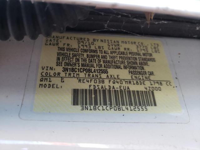 Photo 10 from auction – 2011 NISSAN VERSA S with VIN 3N1BC1CP0BL412555