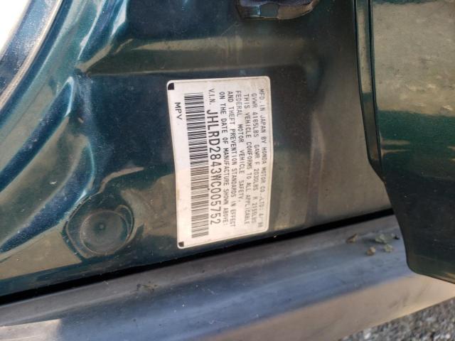 Photo 10 from auction – 1998 HONDA CR-V LX with VIN JHLRD2843WC005752