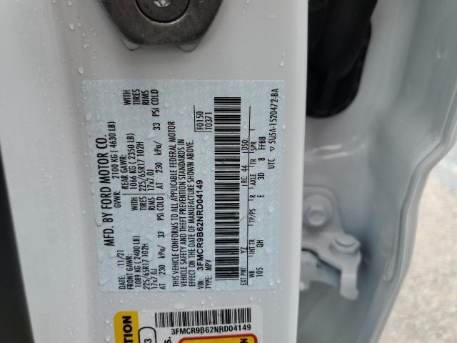 Photo 10 from auction – 2022 FORD BRONCO SPO with VIN 3FMCR9B62NRD04149