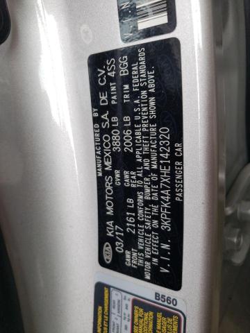 Photo 10 from auction – 2017 KIA FORTE LX with VIN 3KPFK4A7XHE142320