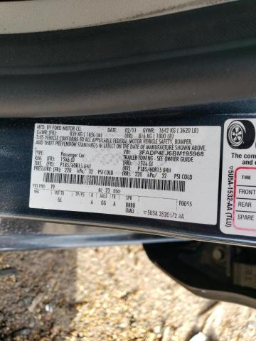 Photo 10 from auction – 2011 FORD FIESTA SE with VIN 3FADP4EJ6BM195968