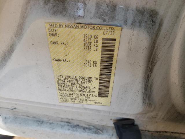 Photo 10 from auction – 2013 NISSAN ALTIMA 2.5 with VIN 1N4AL3AP5DN589716