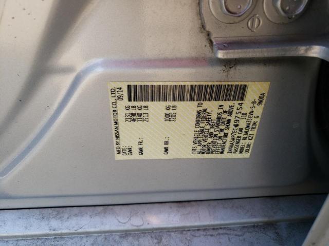 Photo 10 from auction – 2014 NISSAN MAXIMA S with VIN 1N4AA5AP7EC497554