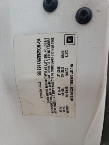 Photo 10 from auction – 1998 CHEVROLET MALIBU with VIN 1G1ND52M2WY163193