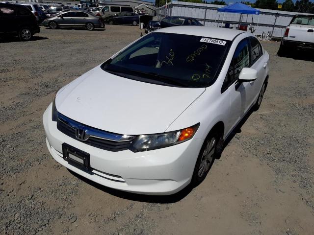 Photo 2 from auction – 2012 HONDA CIVIC LX with VIN 19XFB2F57CE312301
