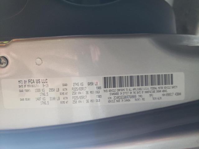 Photo 10 from auction – 2019 DODGE GRAND CARA with VIN 2C4RDGEG8KR760809
